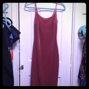Forever 21 mauve bodycon velvet dress small